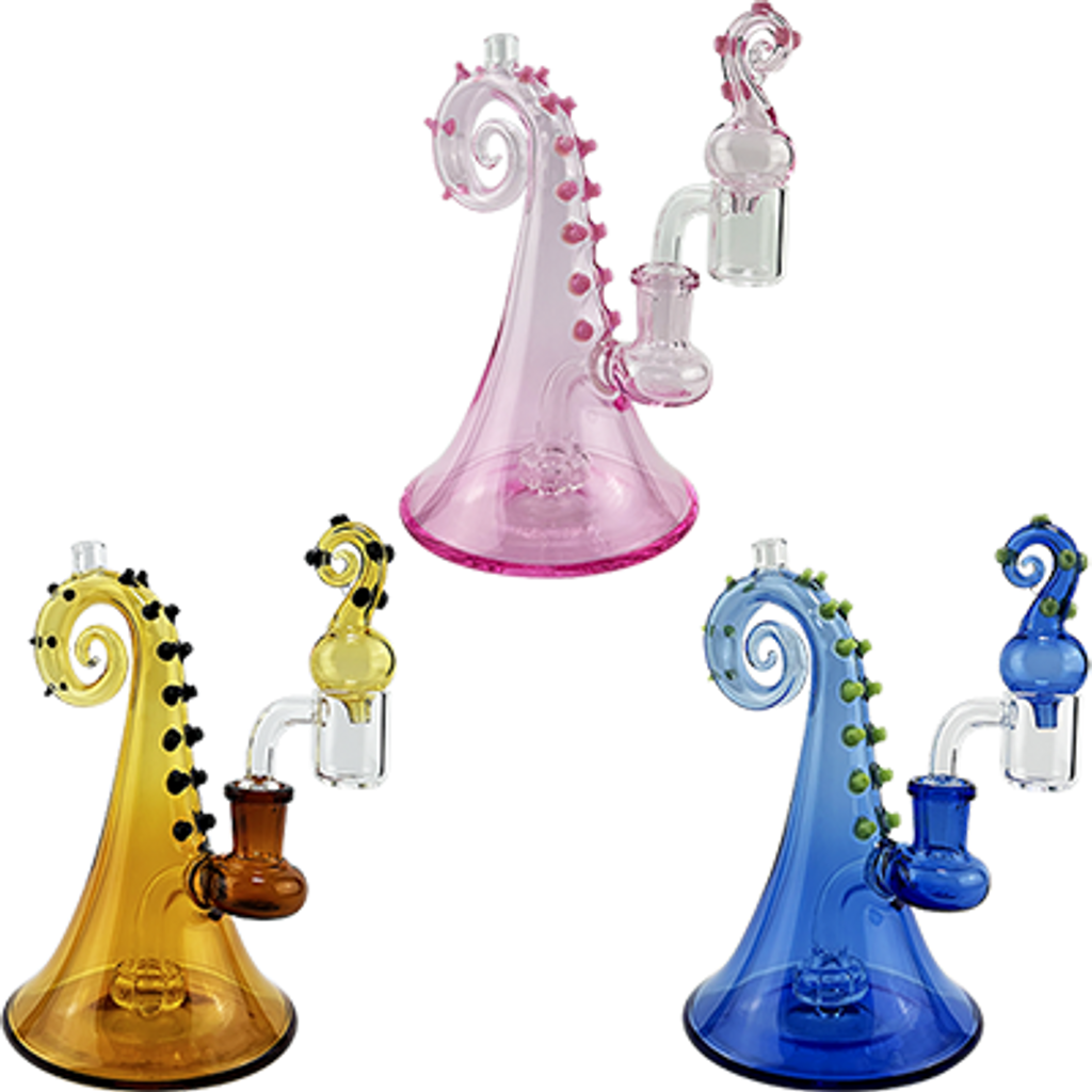 5” SirEEL Octopus Arm w\ Matching Carb Cap &amp; Banger