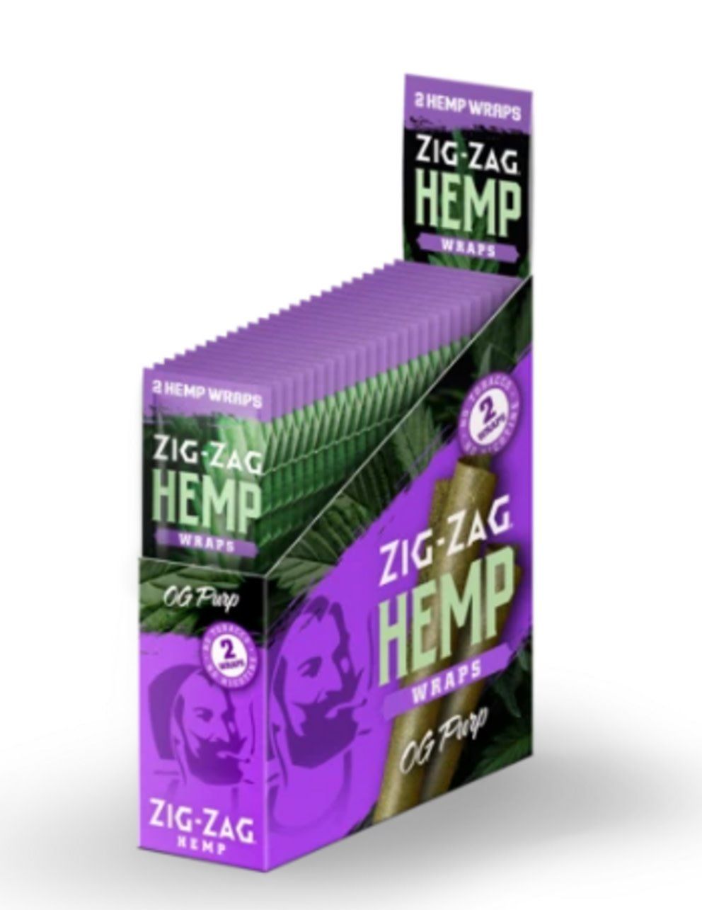 Zig-Zag Hemp Wraps OG Purp | 2 Wraps per Pouch single