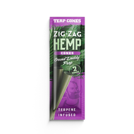 Zig-Zag Terpene Infused Hemp Cones | 2 Cones per Pack | Grand Daddy Purp single