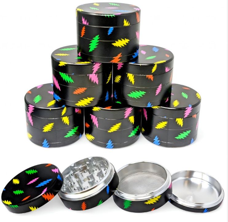 4-Piece Aluminum Grinder | 63MM  | Rainbow Bolts | single