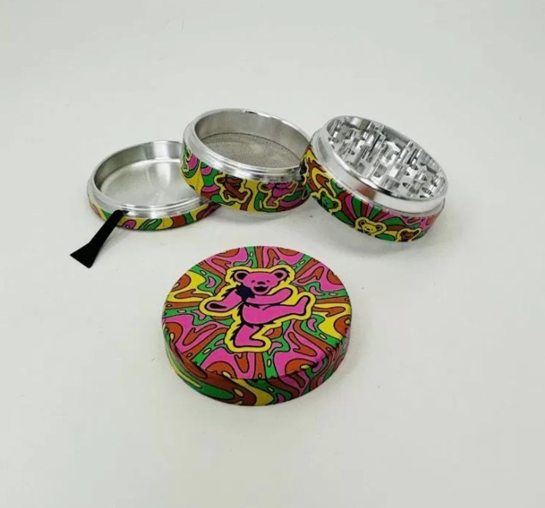 4-Piece Aluminum Grinder | 63MM  | Dancing Bears | single