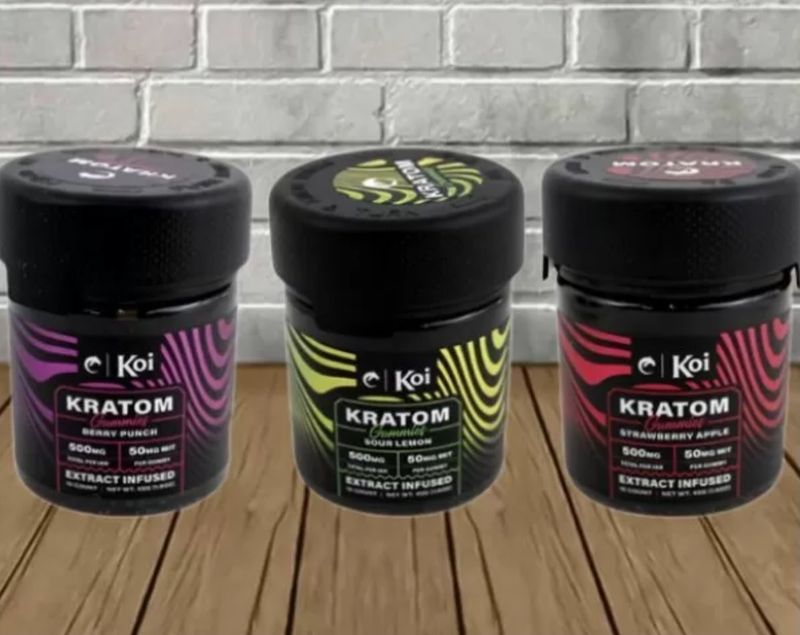 Koi Kratom Gummies (SOUR LEMON )| 500mg |  single