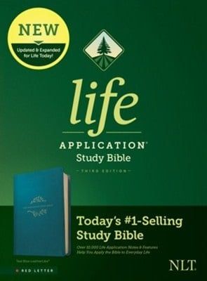 NLT Life Application Study Bible, Leather-like