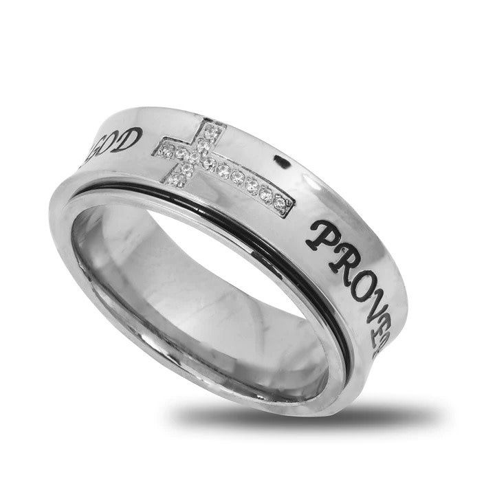 Girls Silver Spinner Ring Size 5