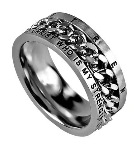Men&#39;s Chain Ring His Strength Size 12