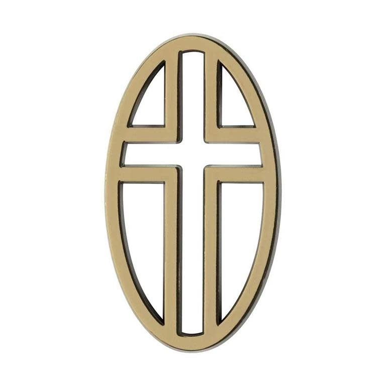 Auto Emb Oval Cross