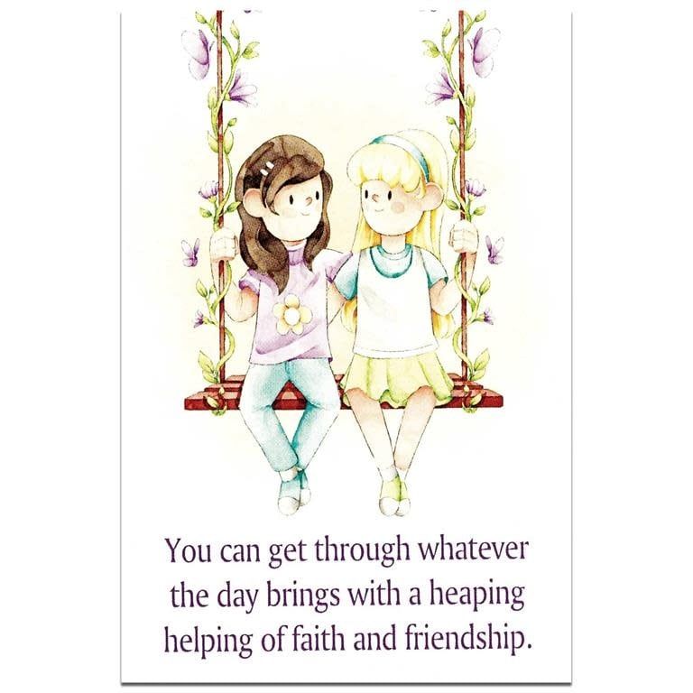 2x3 Prayer Card of Faith and Friendship