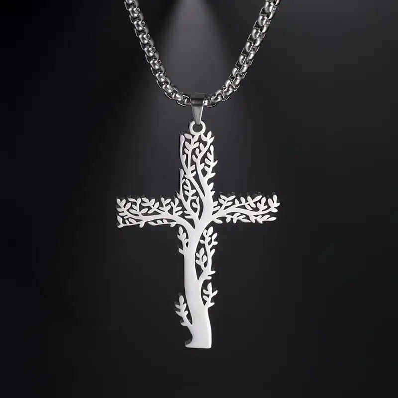 Cross of Life Pendant with 22&quot; box chain