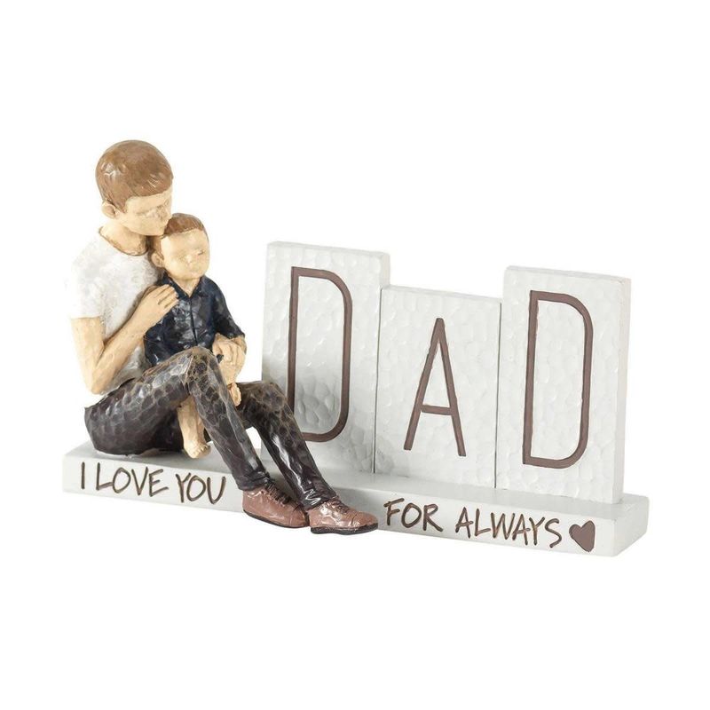 Dad and Child Figurine
