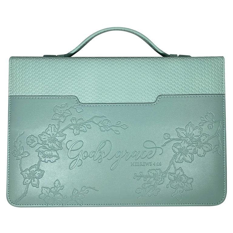 Bible Cover - &quot;GOD&#39;S GRACE &quot;-MINT-XL