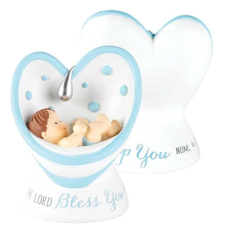 Baby Boy Baptism Figurine