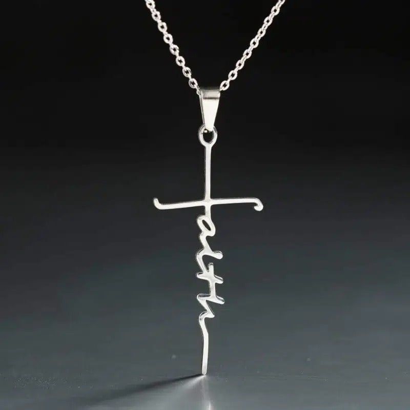 Faith Pendant-Sterling Silver, 18/20&quot; chain