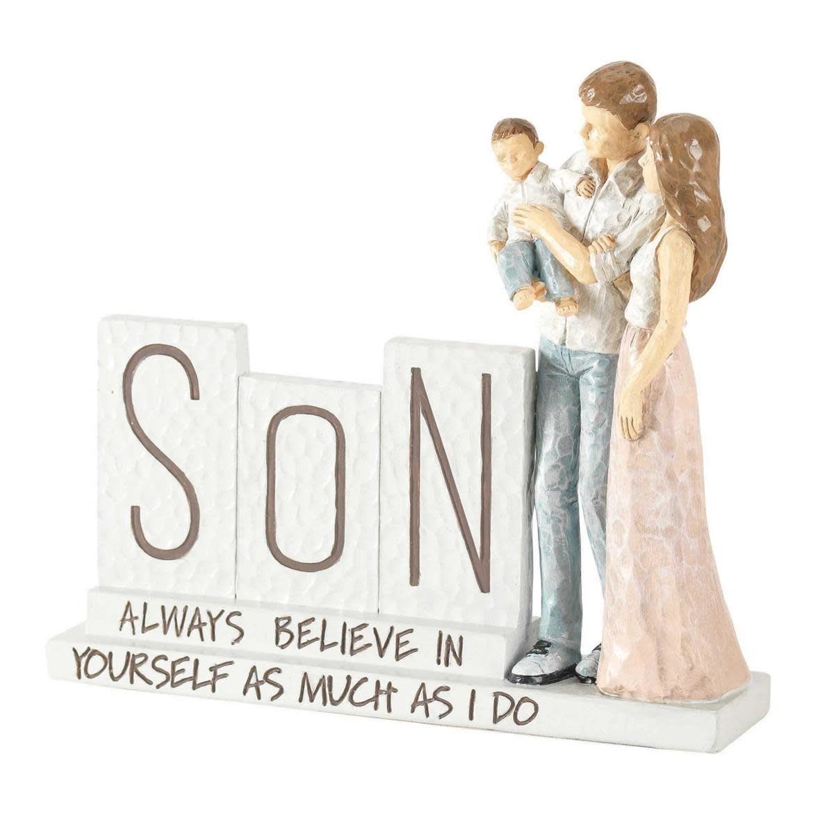 Son and Parents Figurine