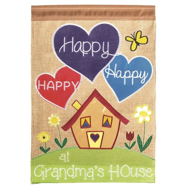 FLAG GRANDMAS HOUSE POLYESTER 13X18