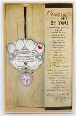 Pawprints Left By You- Pet Photo Memorial Ornament