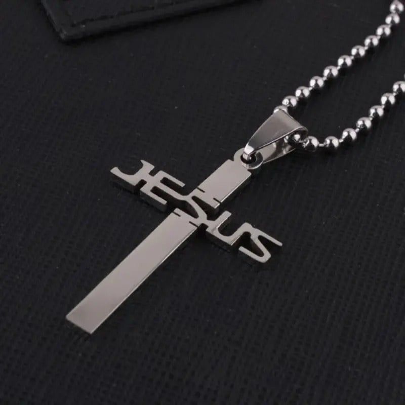 Jesus Cross Pendant with 22&quot; ball chain