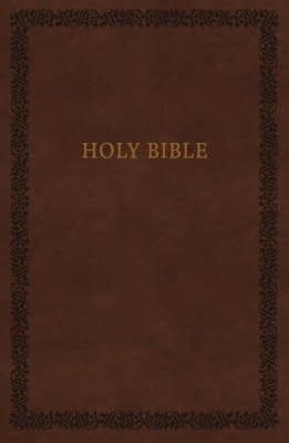 NIV Comfort Print Holy Bible, Soft Touch Edition, Imitation Leather, Brown