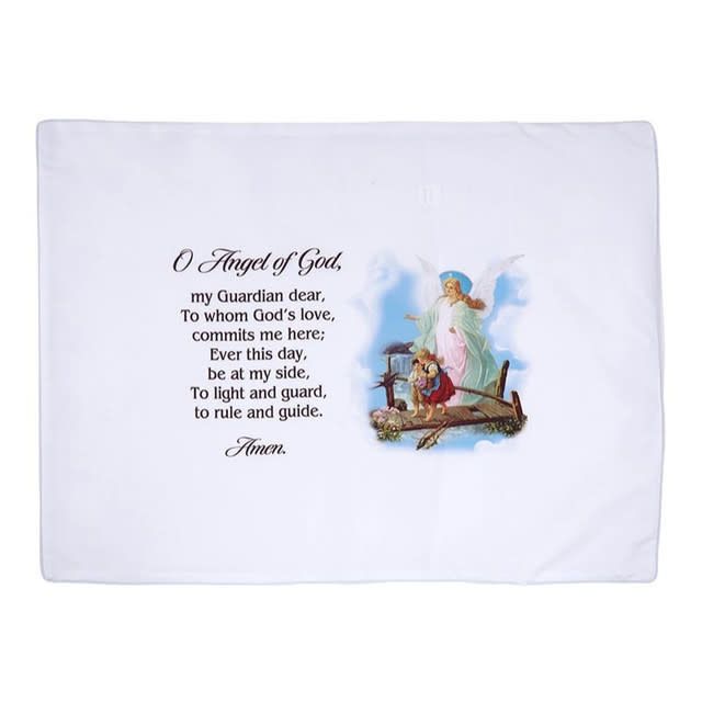 Guardian Angel Prayer Pillow Cover