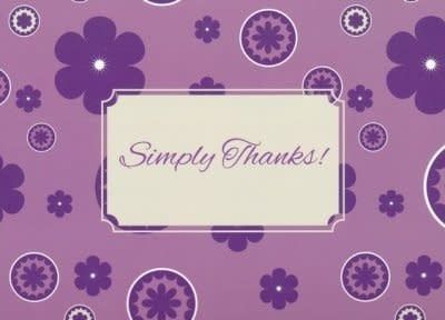 With Thanks, Thank You Cards, Box of 12