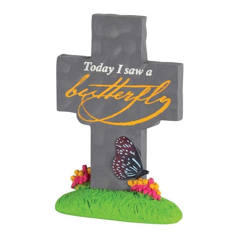 BEREAVEMENT BUTTERFLY TABLETOP CROSS
