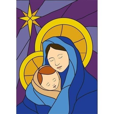 Large Madonna Flag