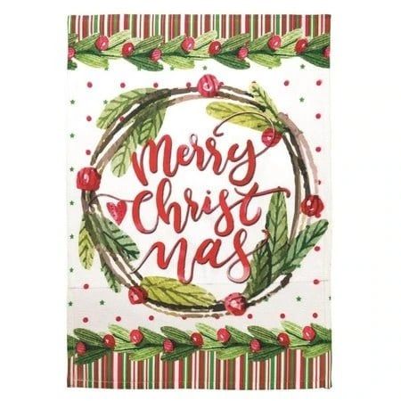 Wreath Christmas Flag