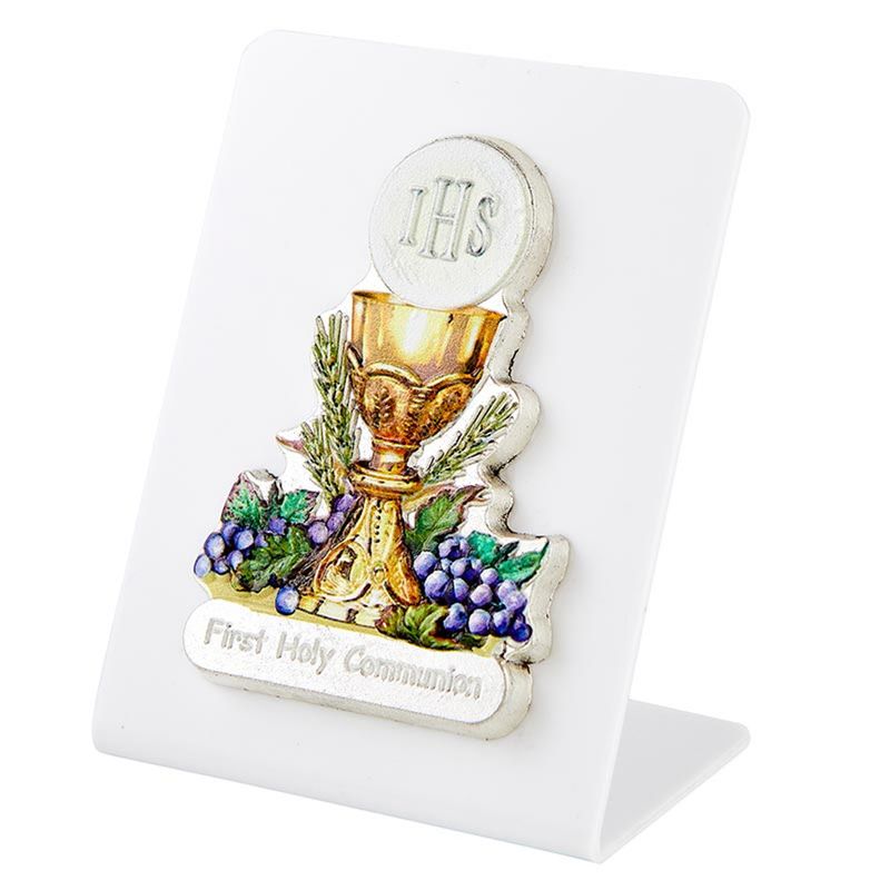 First Communion Plastic Desk Plaque