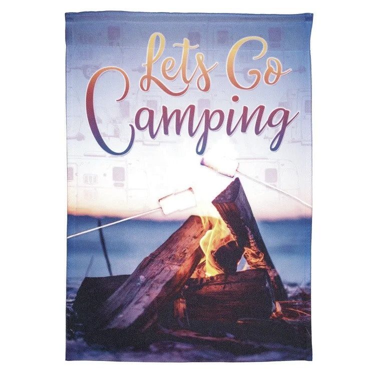 Let&#39;s Go Camping Flag