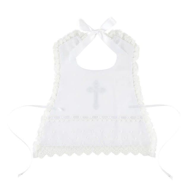 Baptismal Bib with Lace
