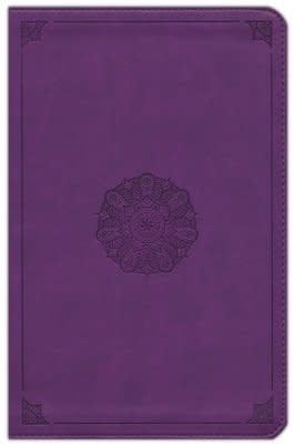 ESV Student Study Bible--soft leather-look, lavender with emblem design