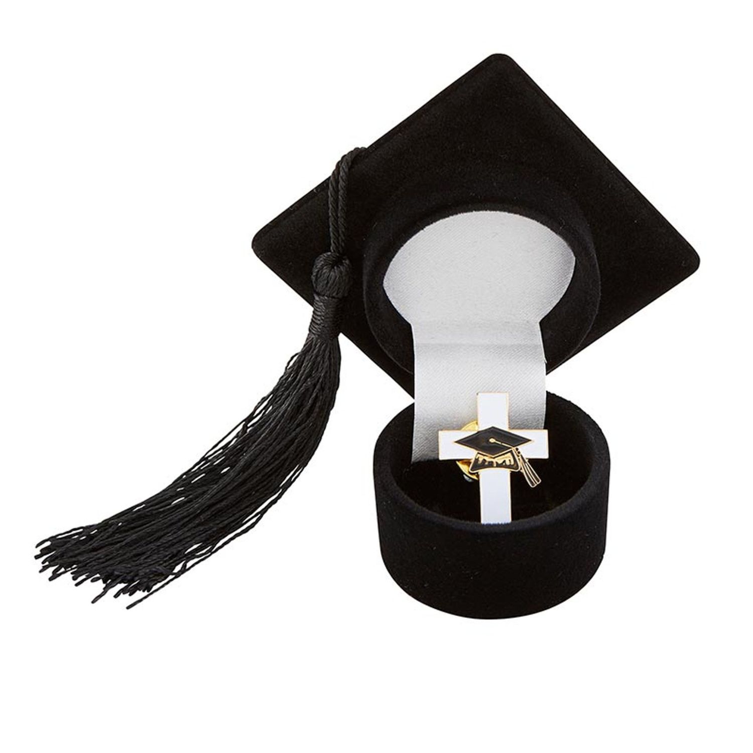 Graduation Cap with Pin
