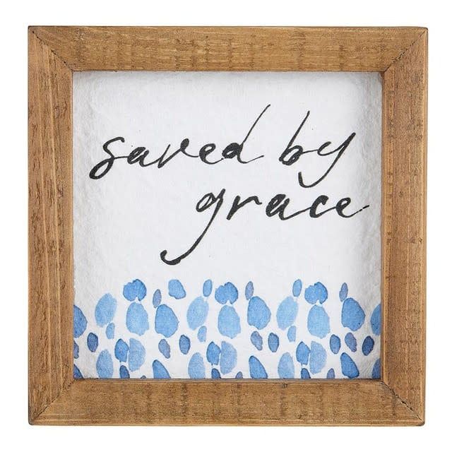 Framed Tabletop - Saved by Grace
