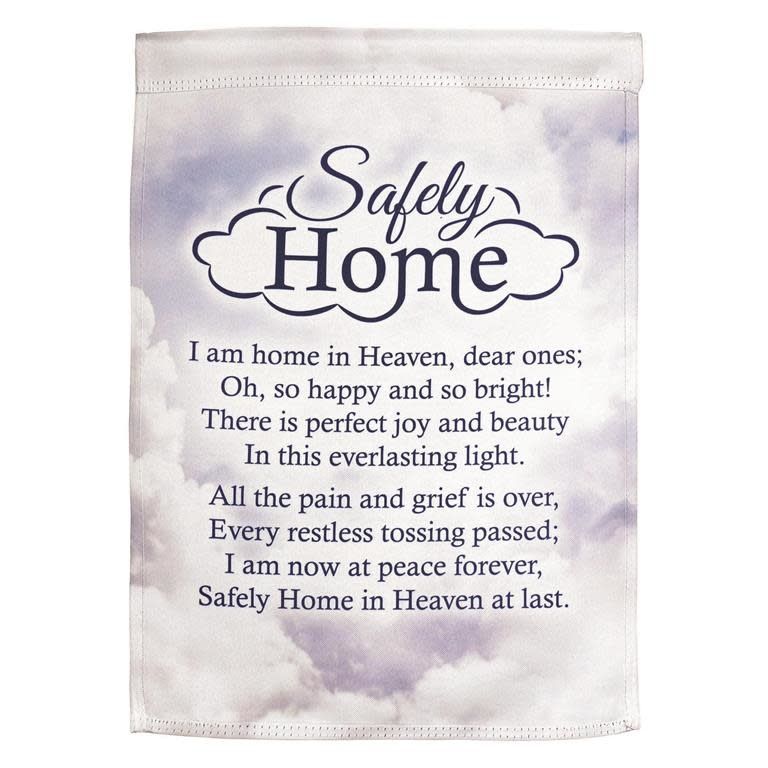FLAG SAFELY HOME POLYESTER 13X18