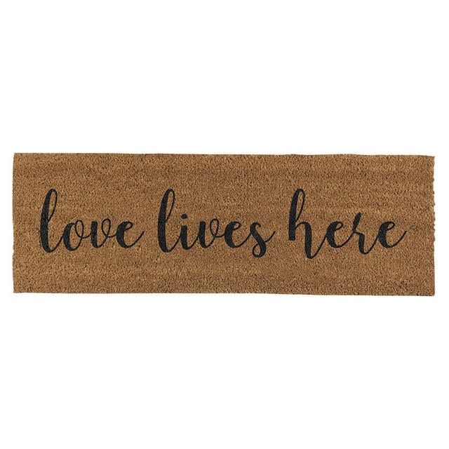 Love Lives Here Door Mat