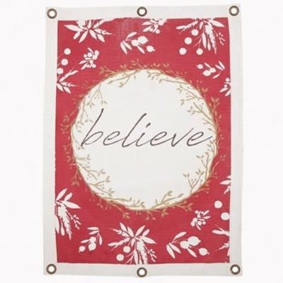 Believe Canvas Wall Banner 16&quot;x 22&quot;