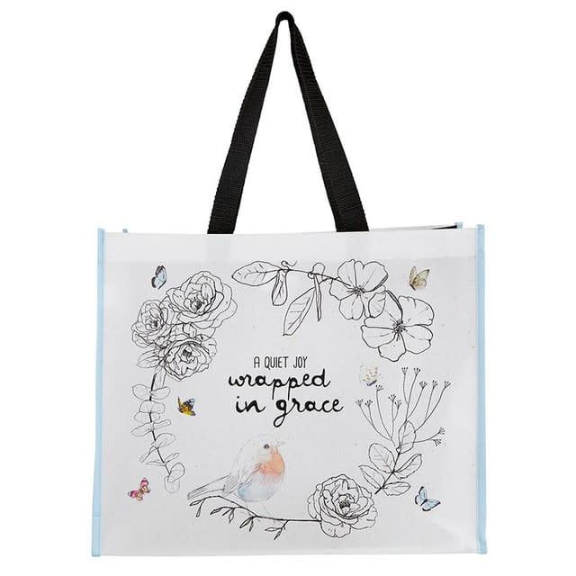 Laminated Tote Wrapped in Grace