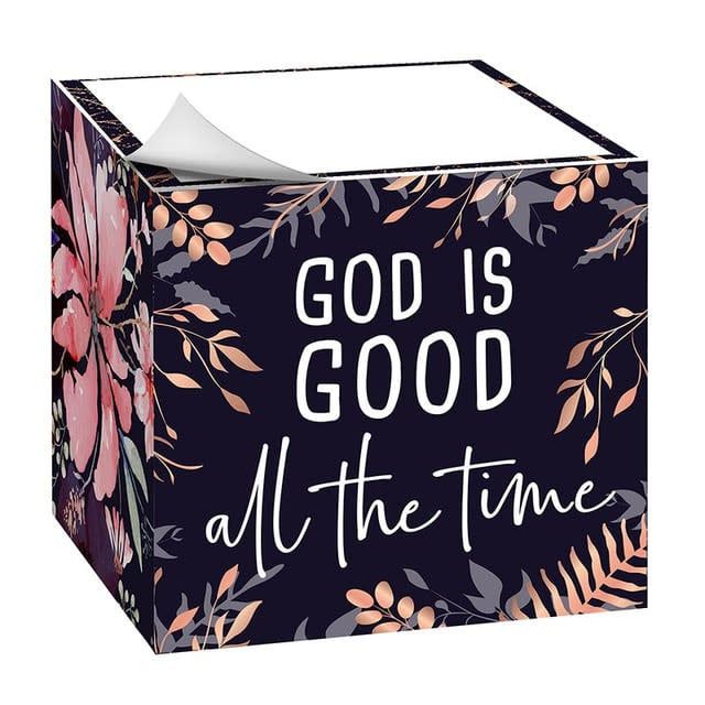 God is Good All the Time Memo Cube