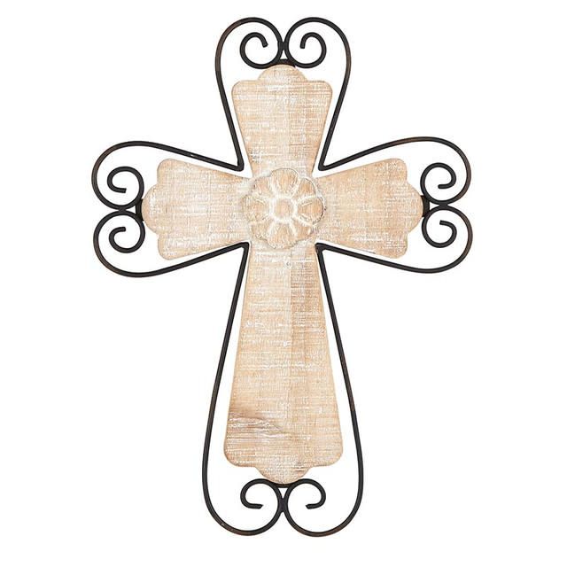 Wall Cross - Scrollwork - 10&quot;