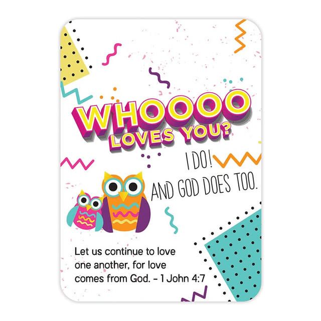 Verse Card - Whoooo Loves You