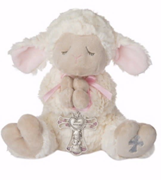 Serenity Lamb w/ Crib Cross - Girl