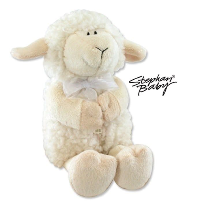 Toy-Plush-Musical Praying Lamb/Jesus Loves Me (11&quot;)-Cream