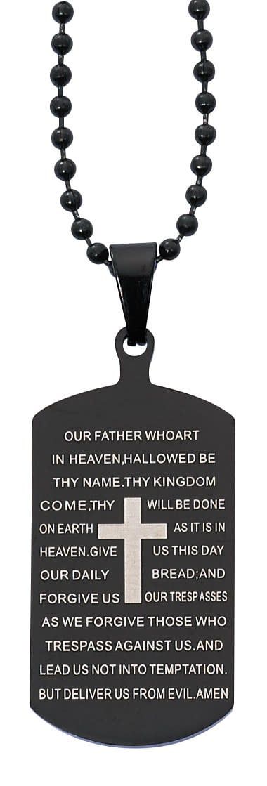 BLACK STAINLESS O.F. DOG TAG