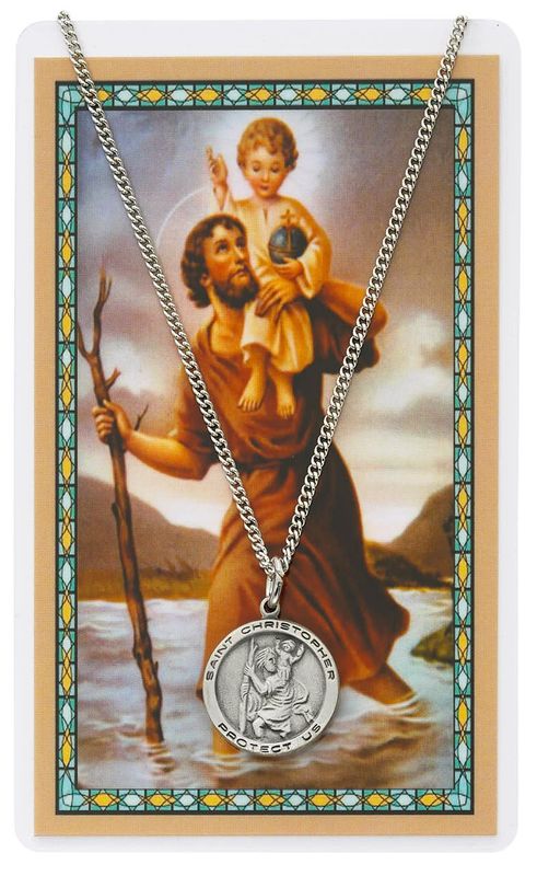 18&quot; ST CHRISTOPHER &amp; PRAYER CD
