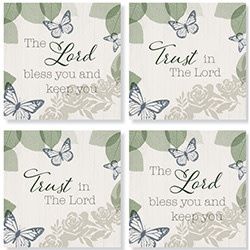 &quot;Lord Butterfly&quot; Square House Coaster Set