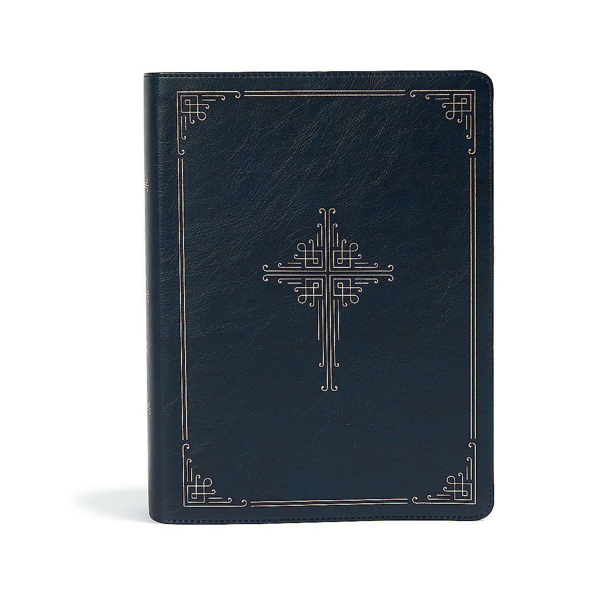 CSB Ancient Faith Study Bible, Navy LeatherTouch