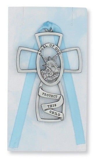 Guardian Angel Cross with Blue