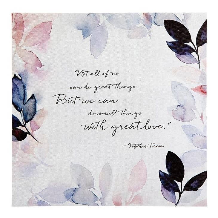 Small Things Great Love Canvas Box
