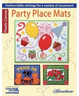 Leisure Arts Party Place Mats Plastic Canvas Book