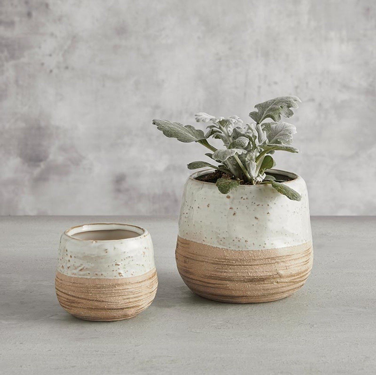 2 Tone Glazed Pot - Small