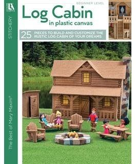 Leisure Arts Log Cabin Plastic Canvas Book